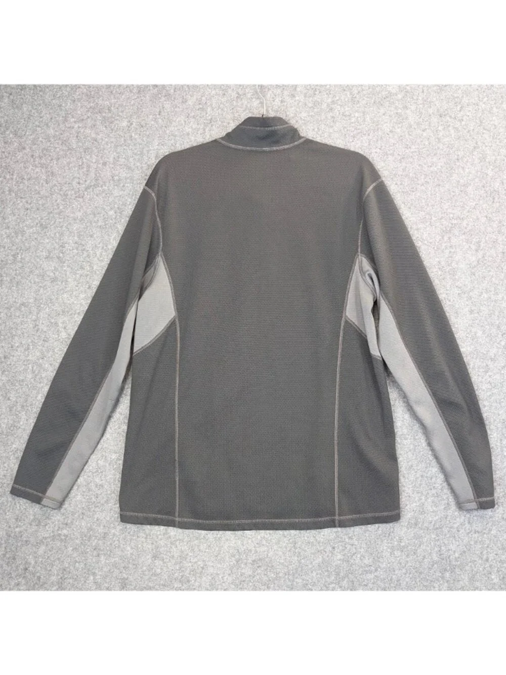 Nike ACG Mens XL 1/4 Zip Pullover Gray Athletic Fit Knit Sweatshirt Hiking Top